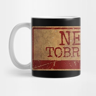 Aliska text red gold retro Needtobreathe Mug